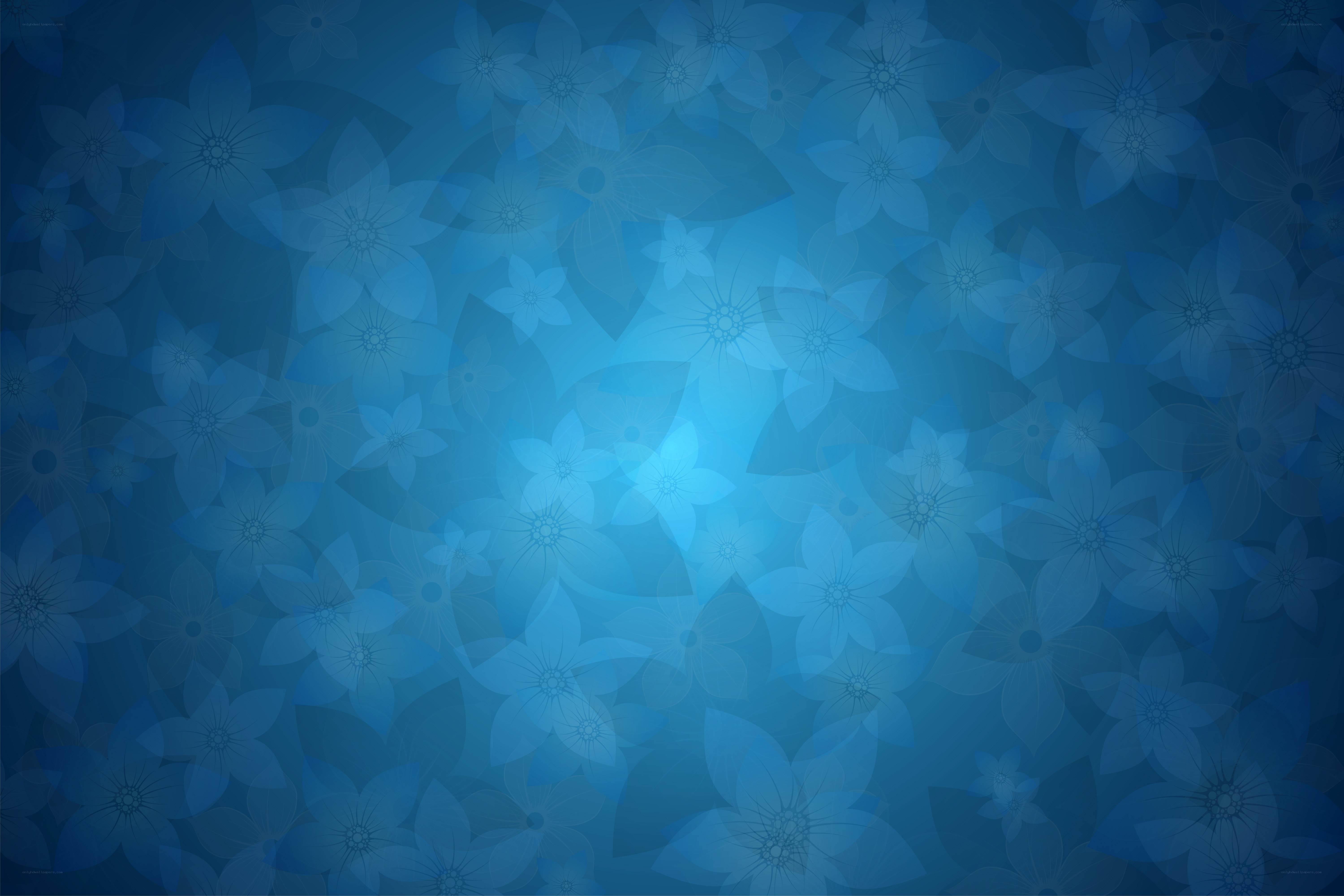 blue floral pattern background