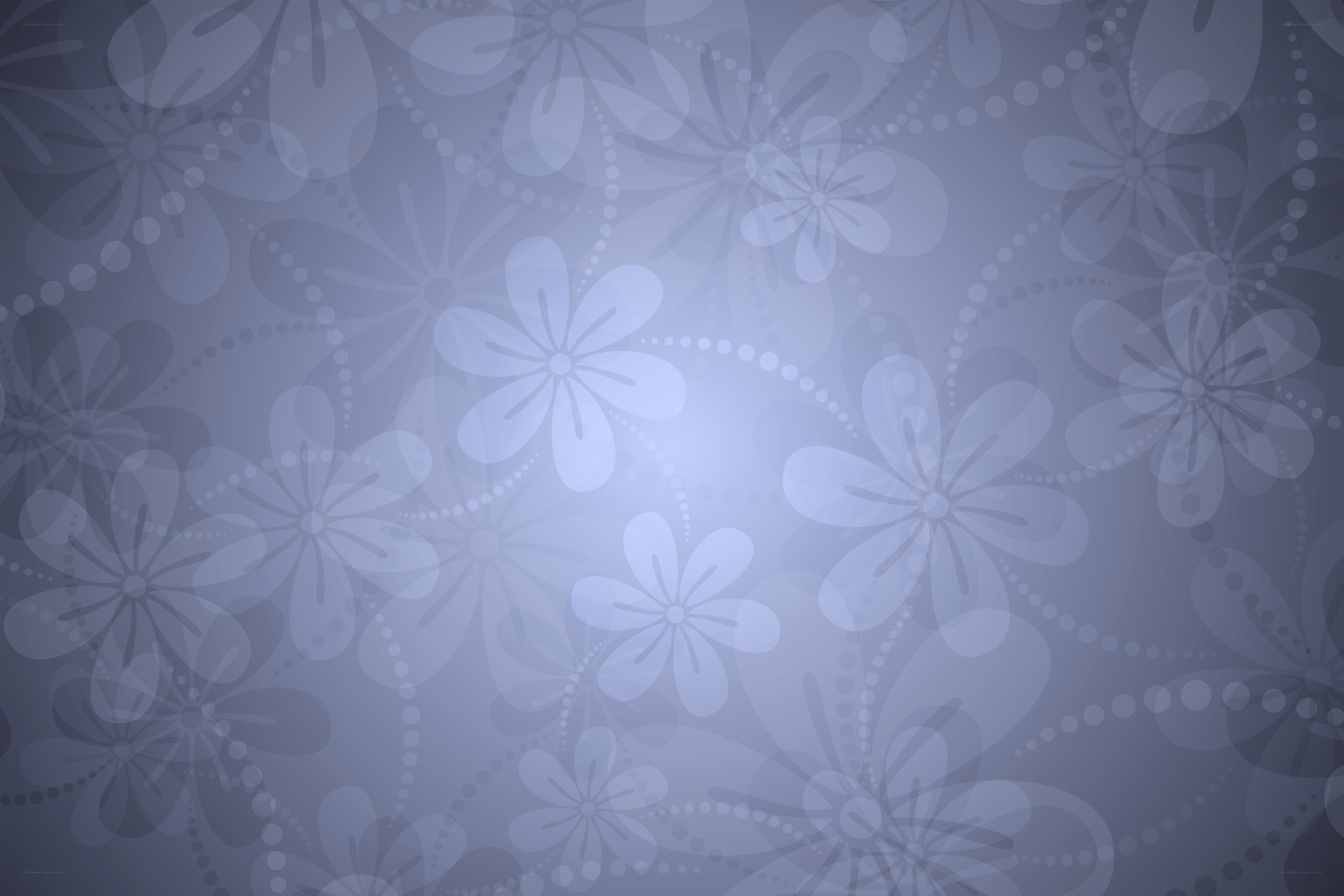 blue floral pattern background