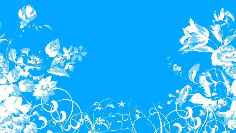 blue floral pattern background