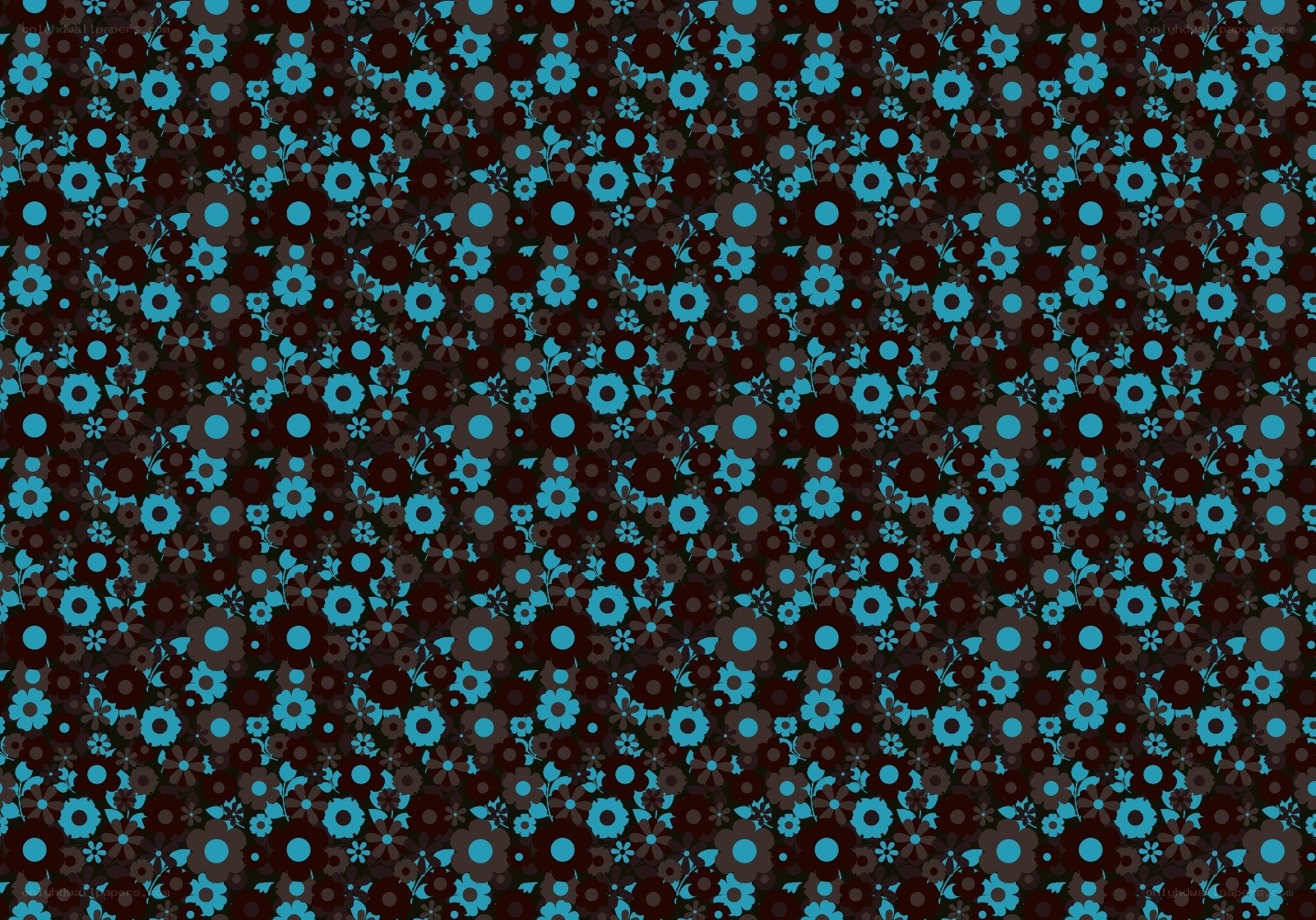 blue floral pattern background