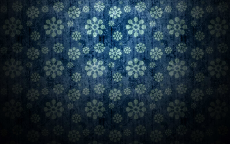 blue floral pattern background