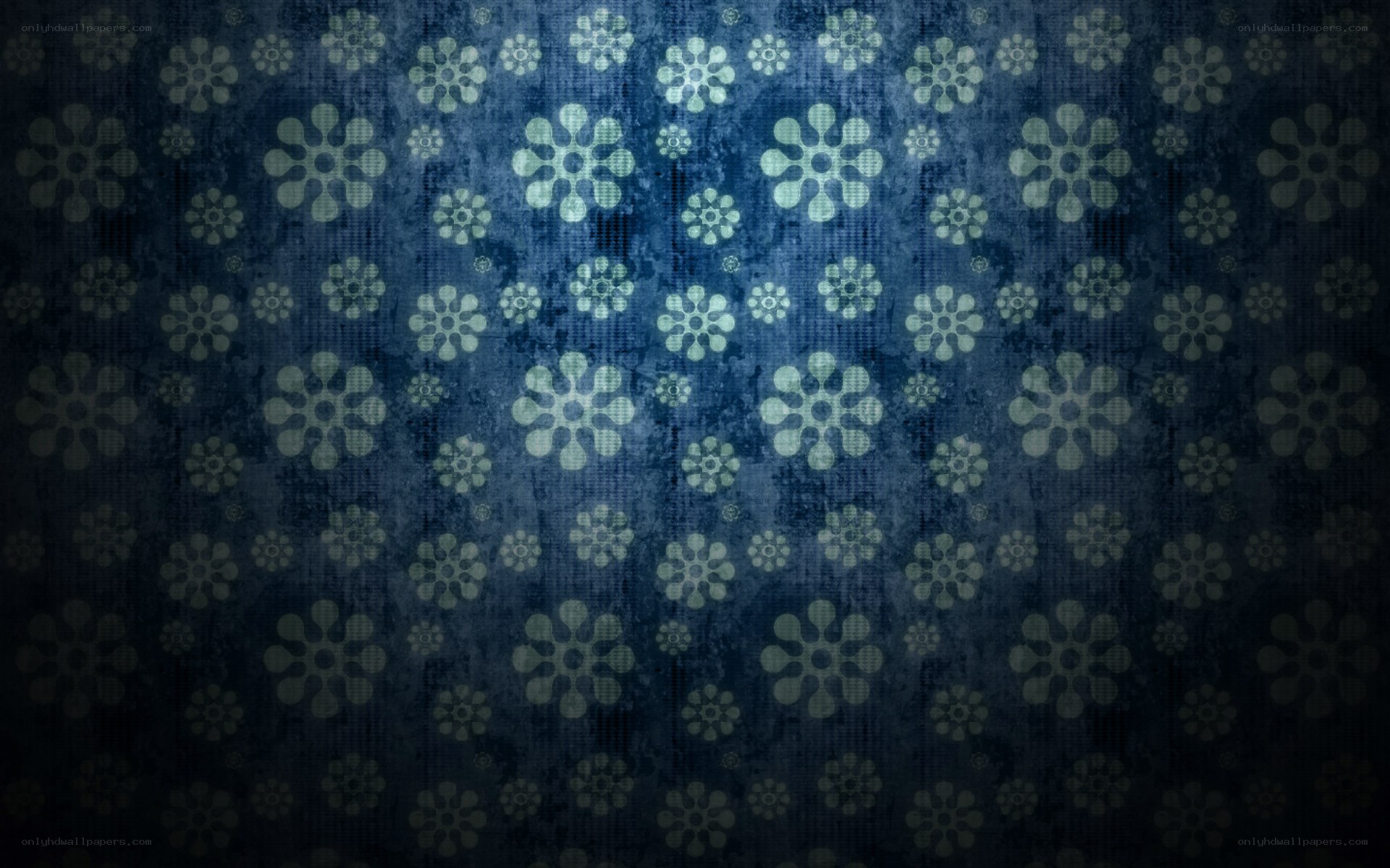 blue floral pattern background