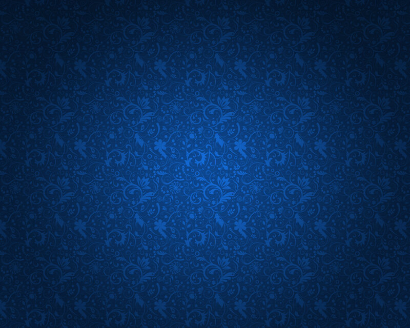 Blue Floral Pattern — Calm, Digital Art, Swirls