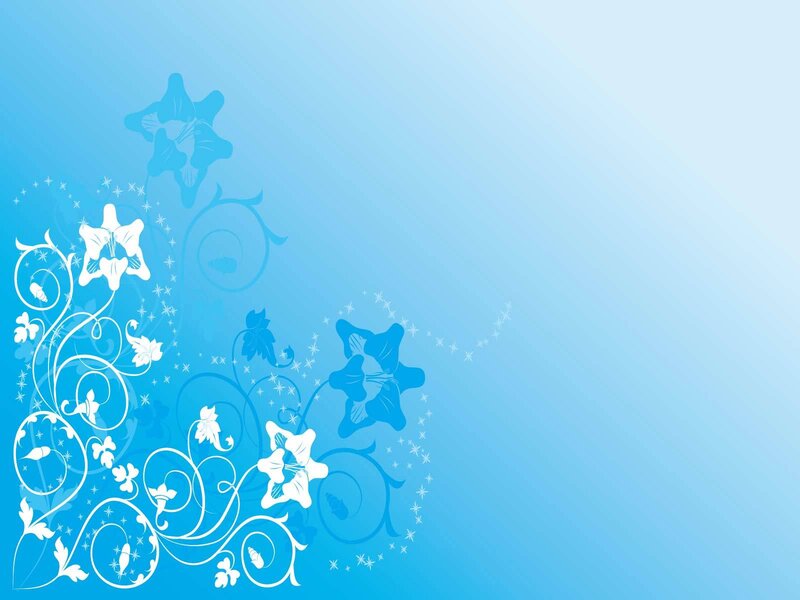 Blue Floral Pattern — Calm