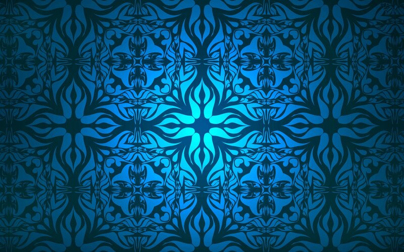 blue floral pattern design
