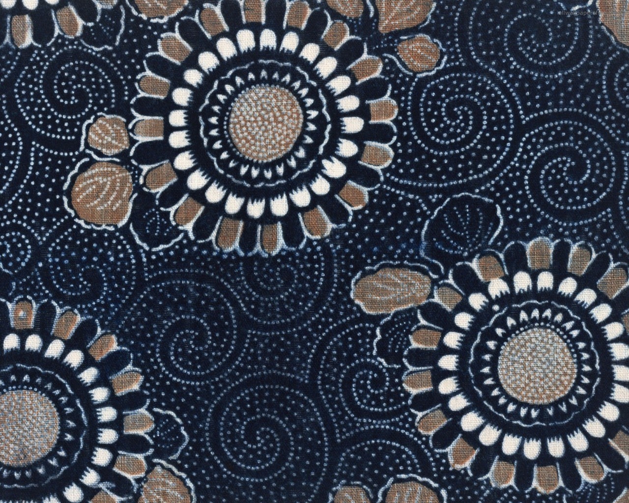 blue floral pattern fabric