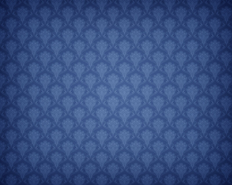 Blue Floral Pattern — Illustration