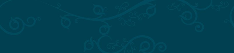 Blue Floral Pattern — Teal, Calm, Vector Art