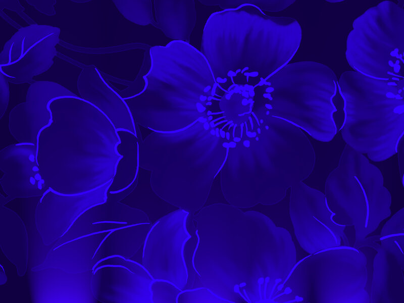 Blue Floral Pattern