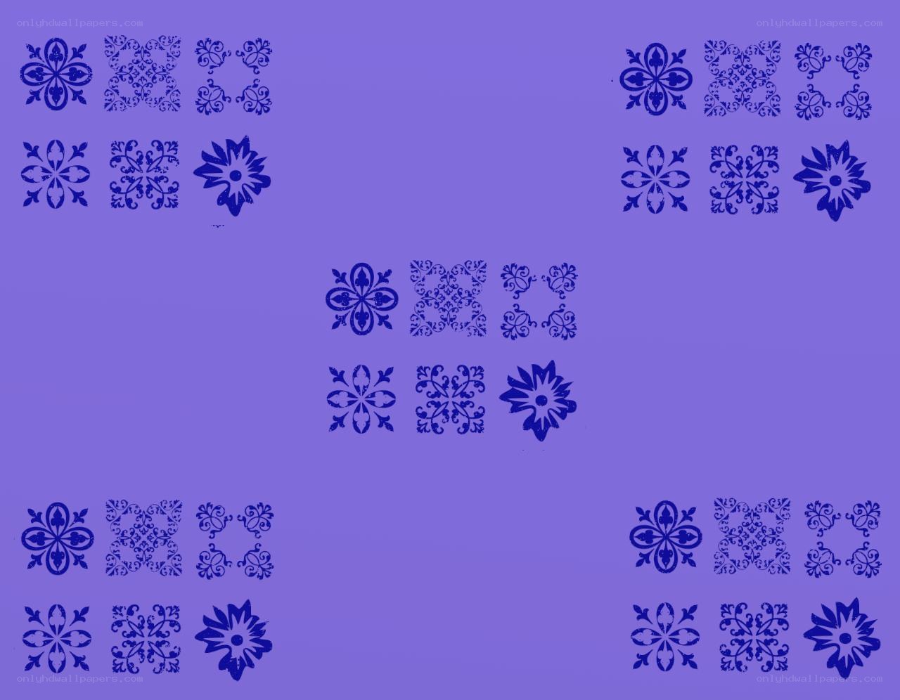 blue floral pattern tiles