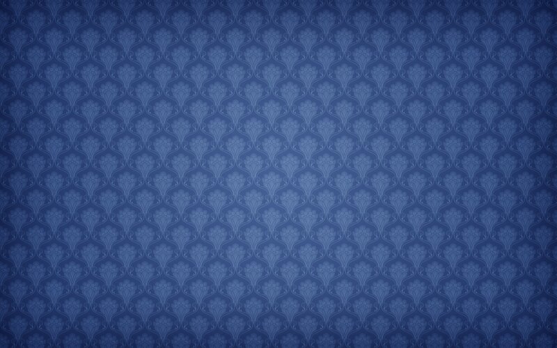 Blue Floral Pattern — Vector Art