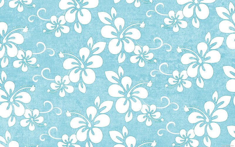 blue floral pattern wallpaper