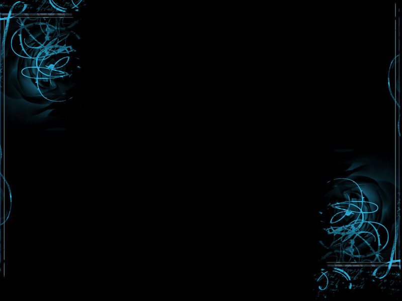 Blue Floral Patterns — Black