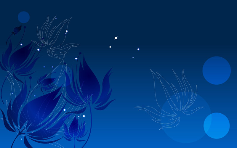 Blue Floral Patterns
