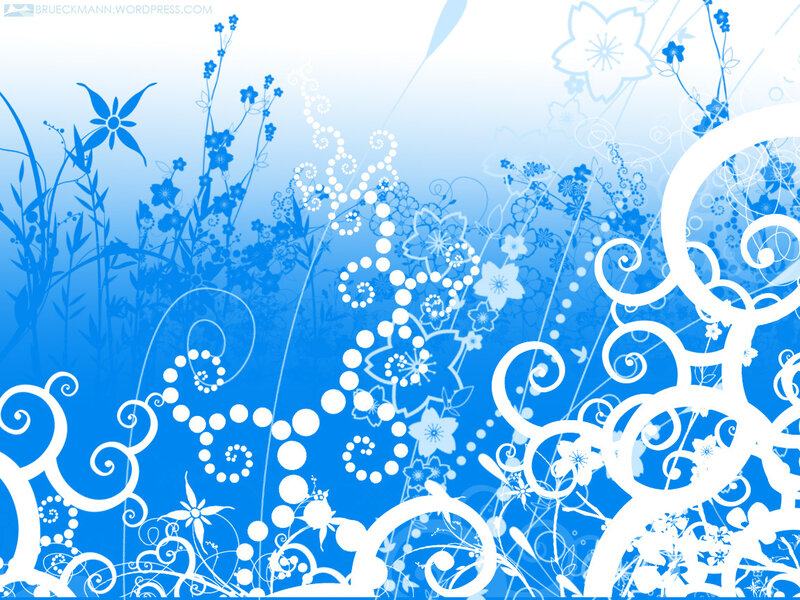 blue floral swirl pattern