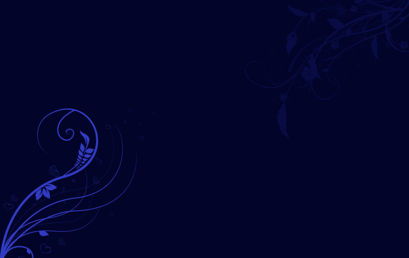 Blue Floral Swirls — Calm