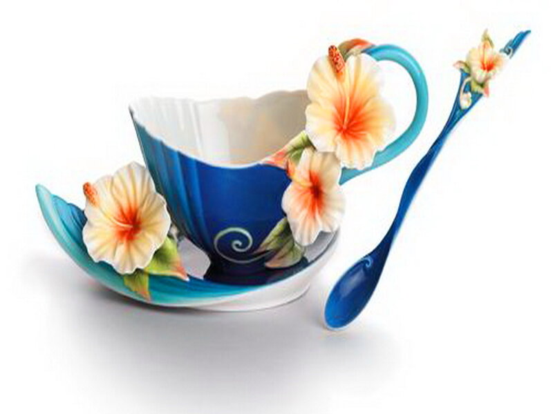 Blue Floral Tea Set
