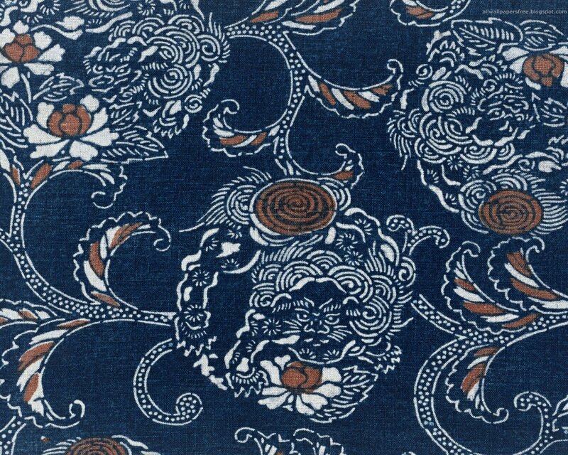 blue floral textile pattern