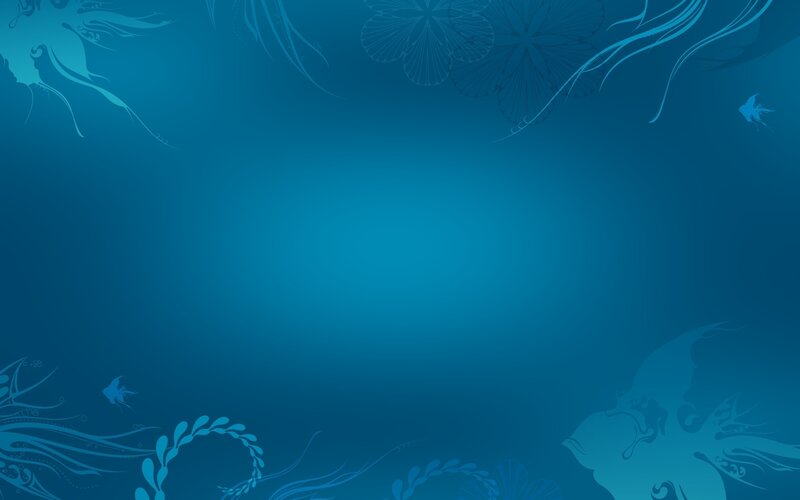 blue floral underwater design
