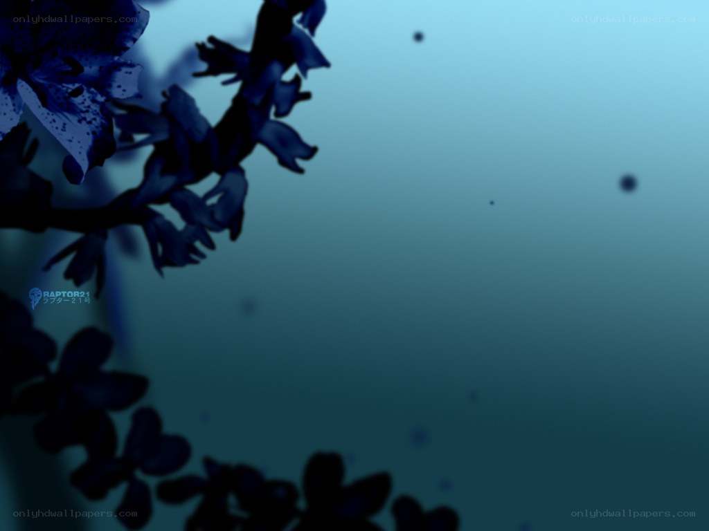 blue floral underwater scene