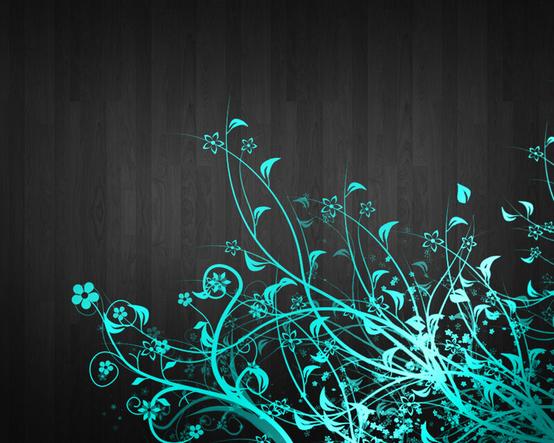 Blue Floral Vines