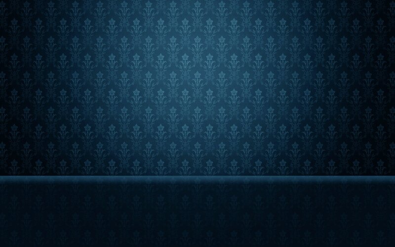 Blue Floral Wallpaper — Calm, Digital Art
