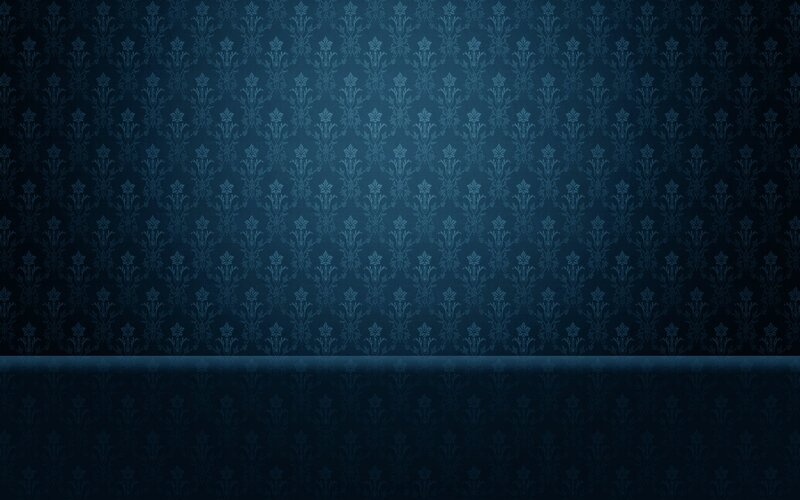 blue floral wallpaper pattern