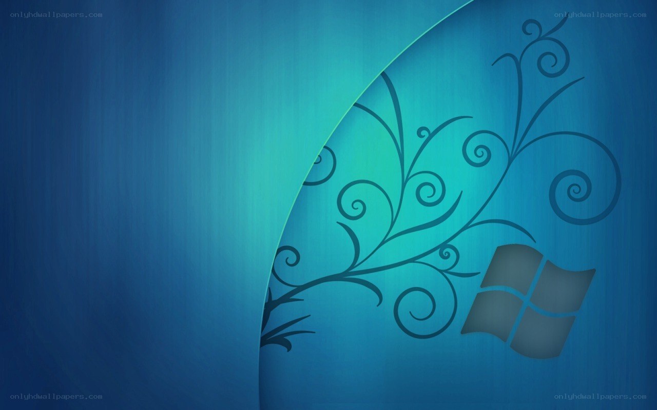blue floral wallpaper