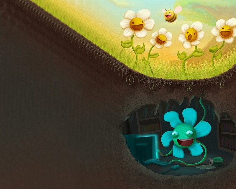 Blue Flower Creature