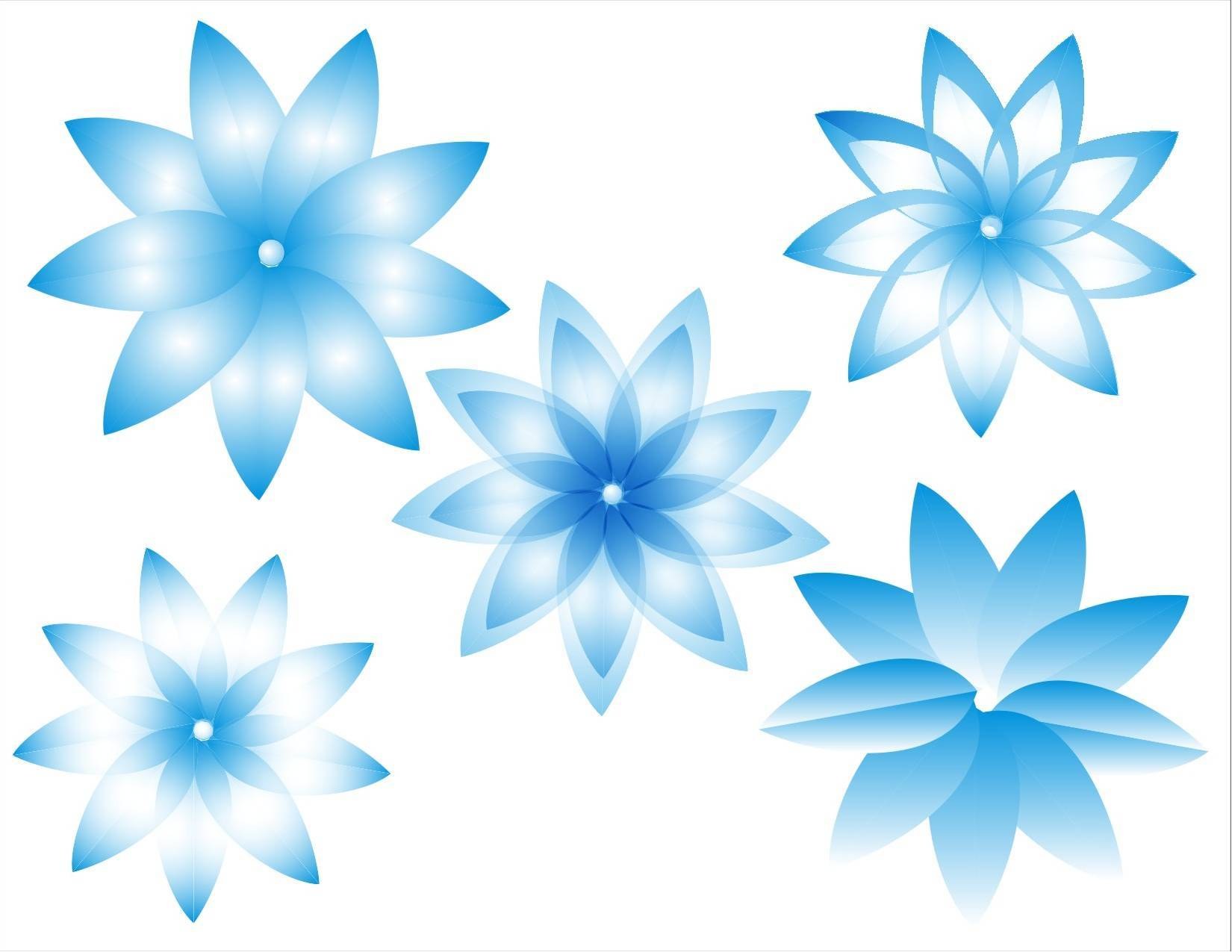blue flower designs