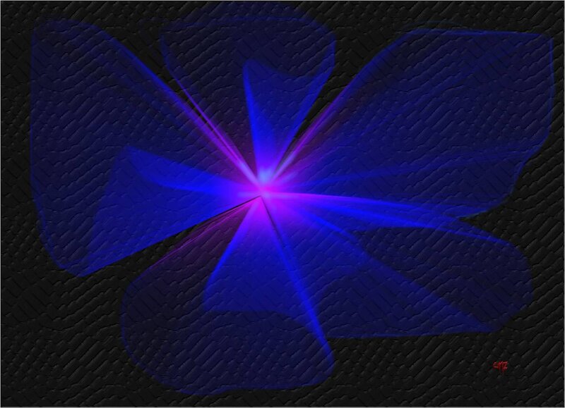 Blue Flower-like Shape