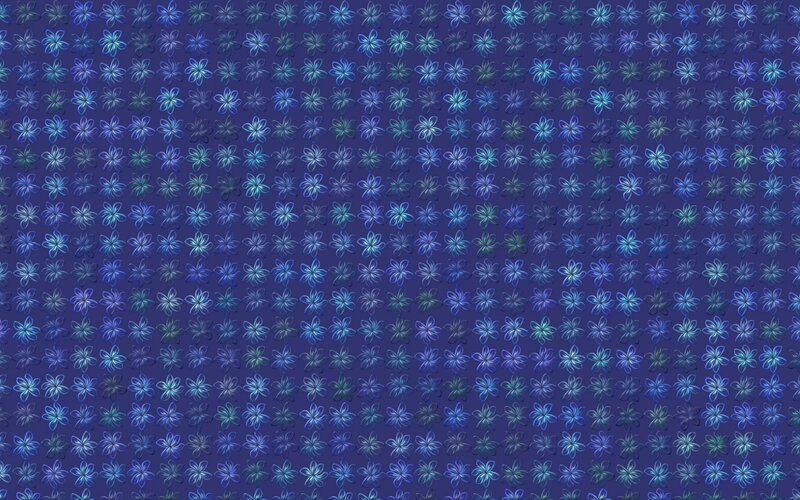 Blue Flower Pattern — Calm