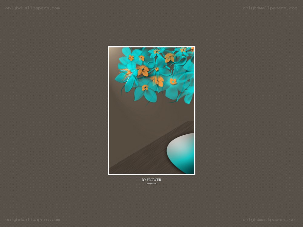 Blue flowers in a vase