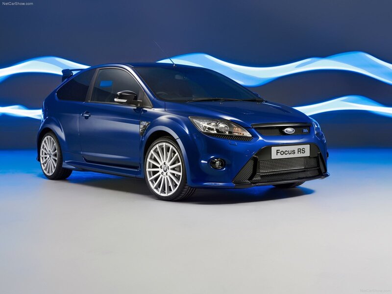 Blue Focus Rs Car — Dramatic