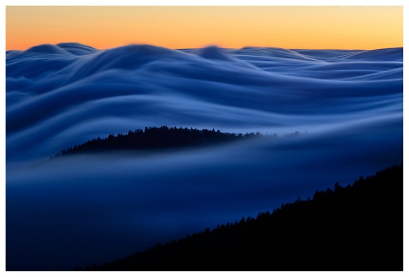 Blue Fog over Hills