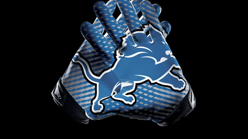 Blue Football Gloves