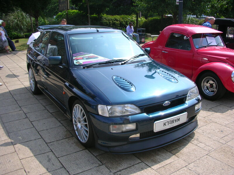 Blue Ford Escort RS