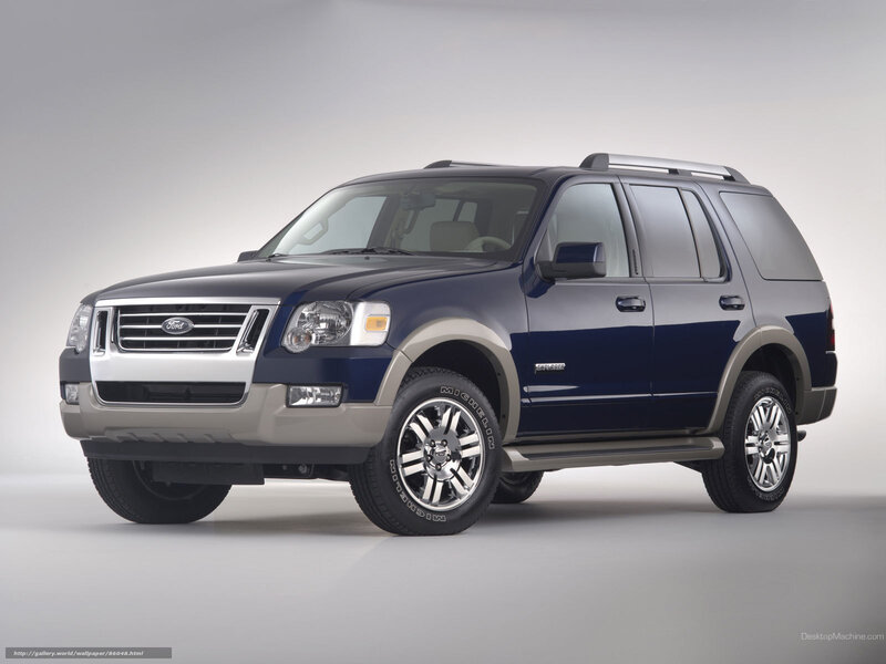 Blue Ford Explorer SUV — Neutral
