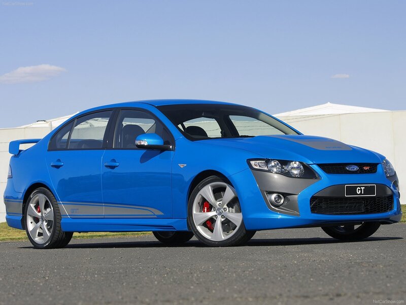 blue ford falcon gt sedan