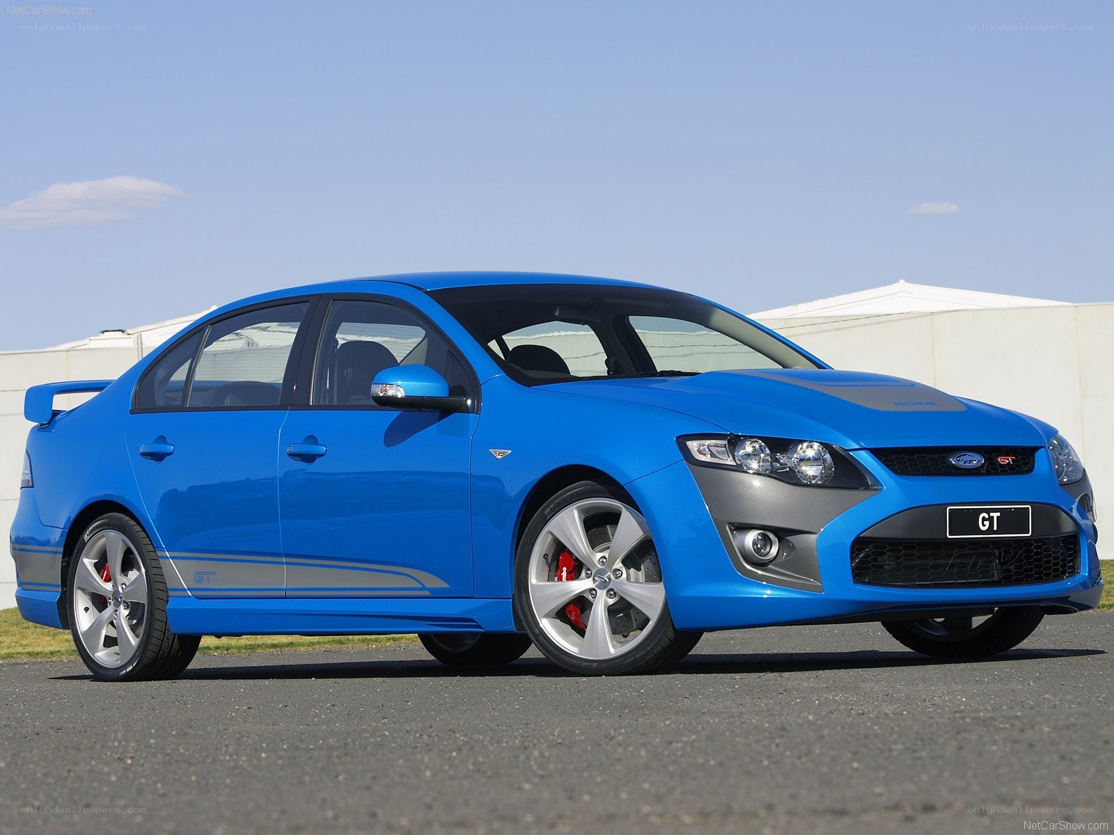 blue ford falcon gt sedan