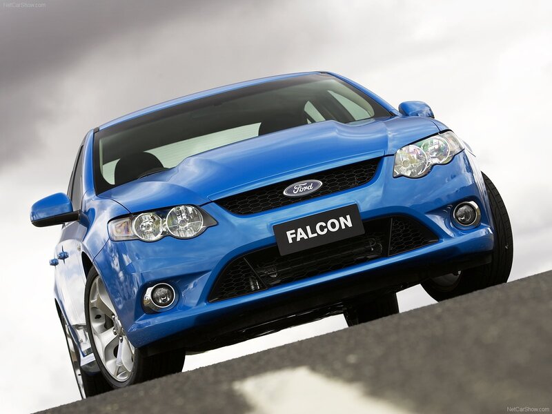 Blue Ford Falcon