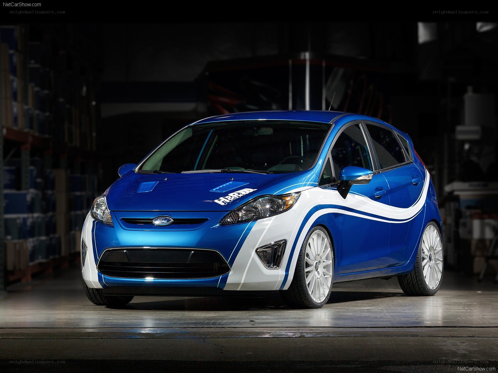 blue ford fiesta hatchback