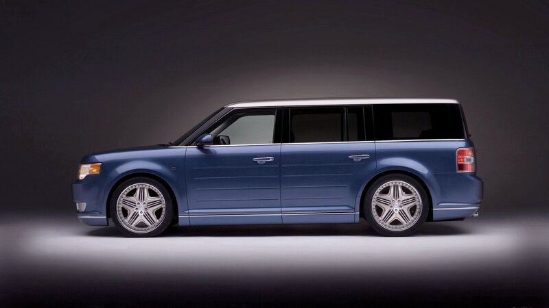 blue ford flex suv