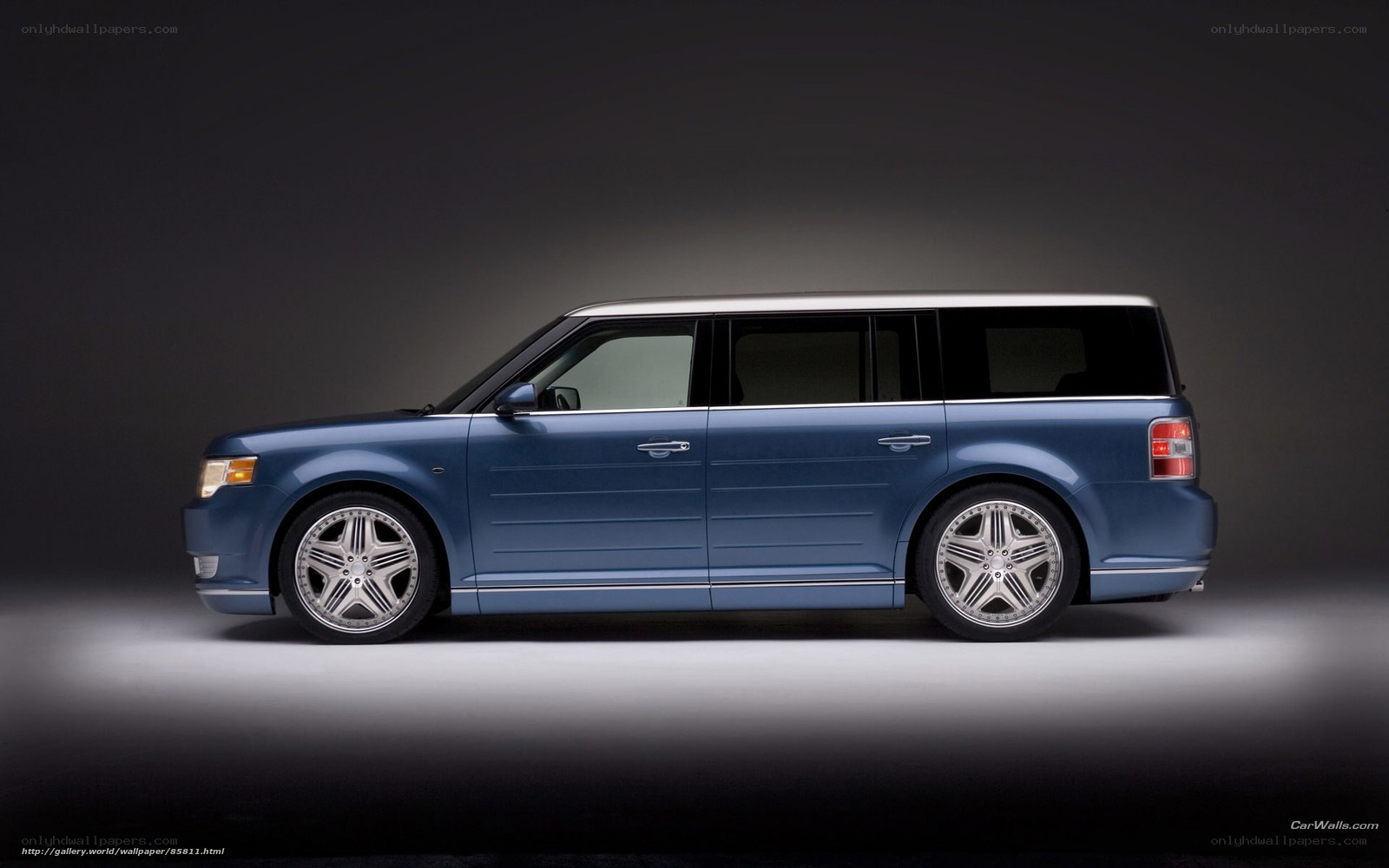 blue ford flex suv