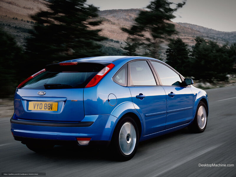 Blue Ford Focus Car