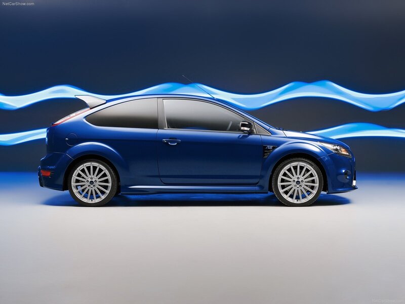 Blue Ford Focus RS