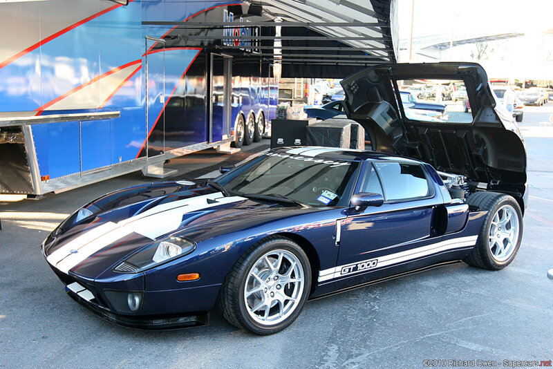 Blue Ford GT Car