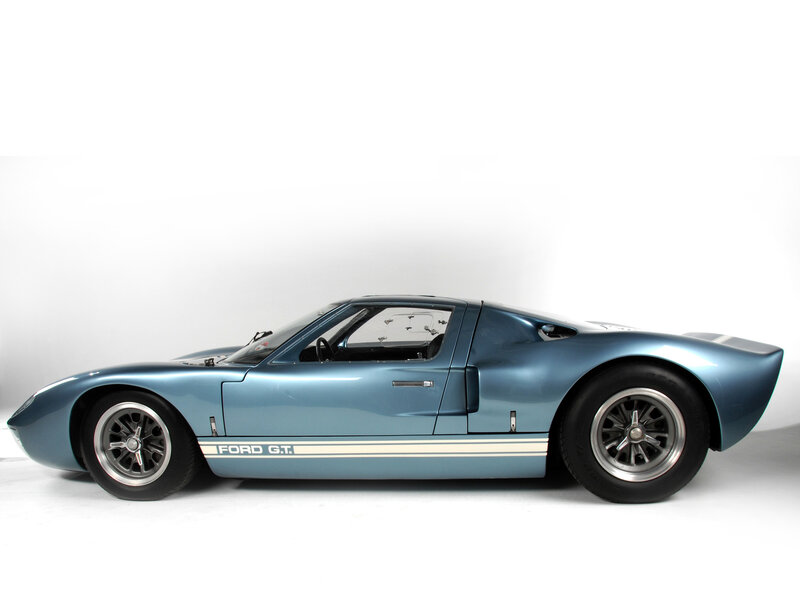 Blue Ford GT Race Car