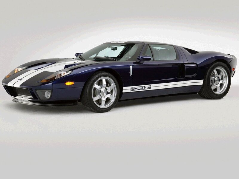 Blue Ford GT Sports Car — Neutral