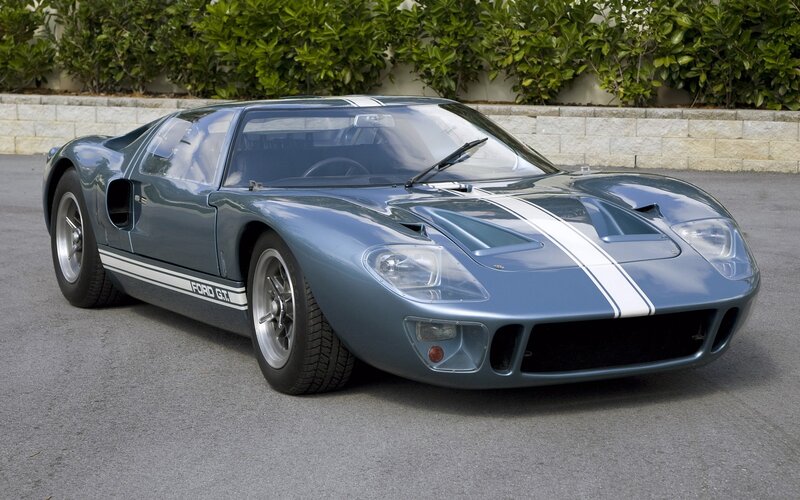 Blue Ford GT40 sports car